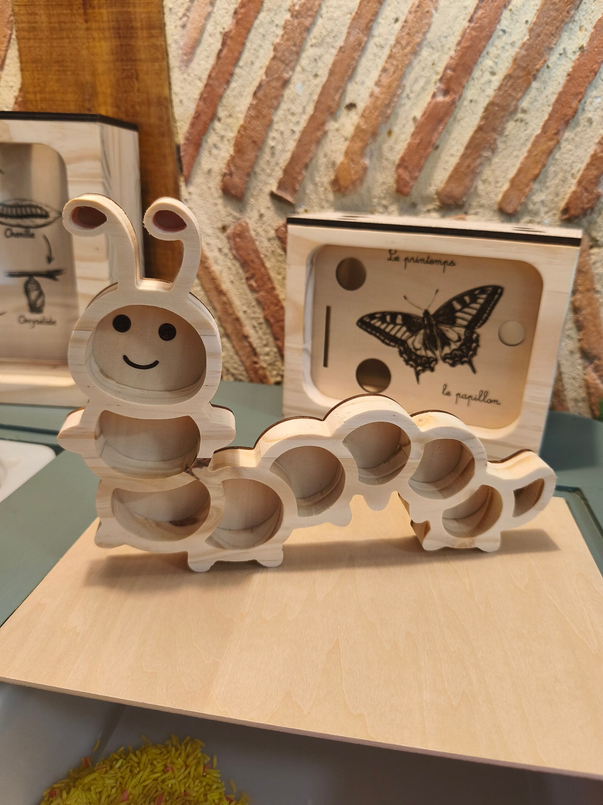 Plateau de motricité thème Chenille