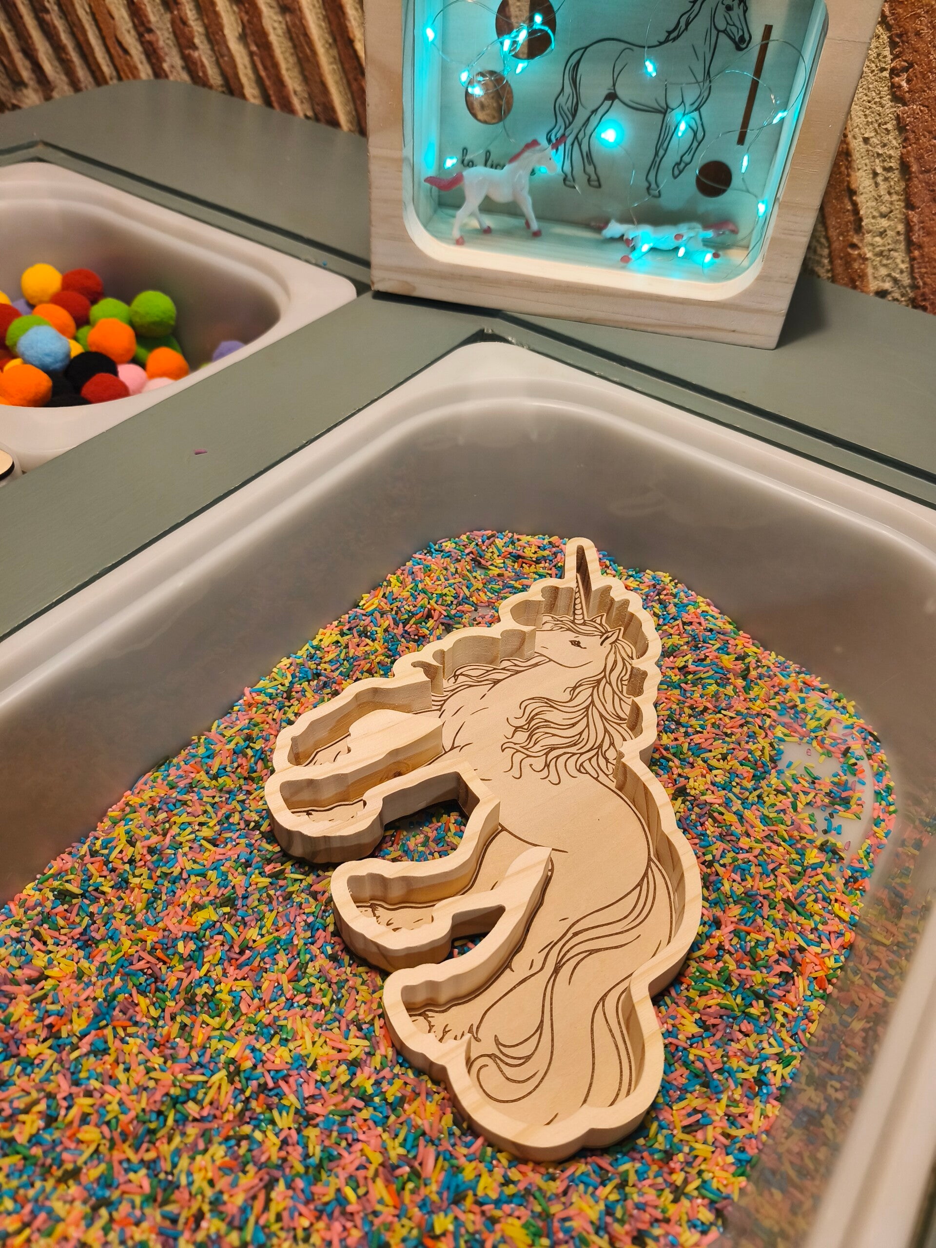 Plateau de motricité thème Licorne