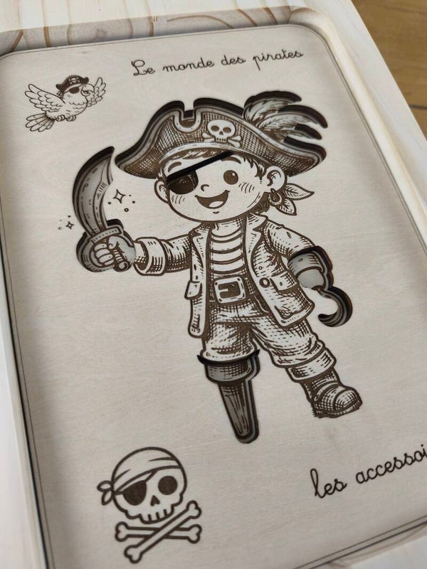 Tablette thème Pirates - Les accessoires