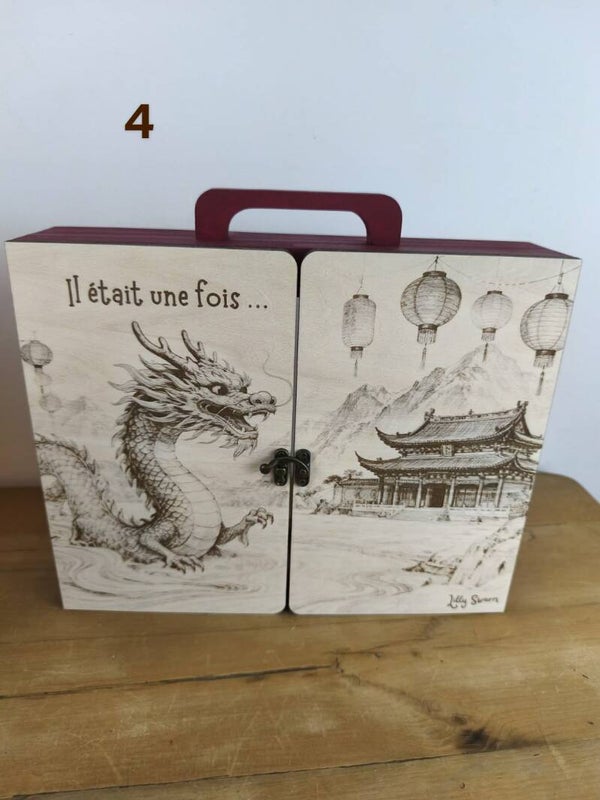 Butaï illustré A4 thème Asiatique 4