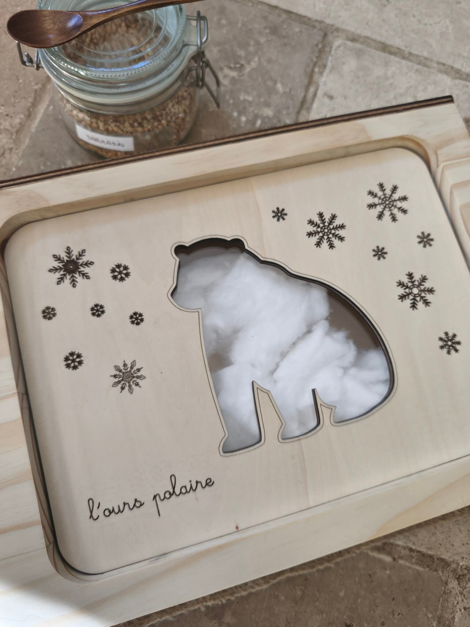 Planche de motricité thème polaire: L'ours