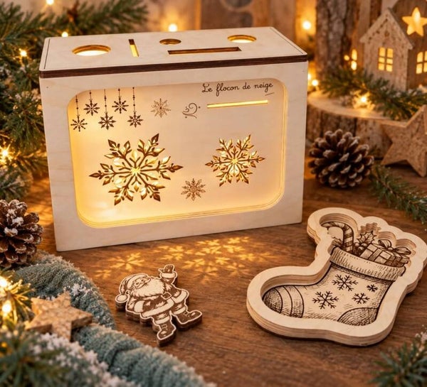 Tablettes lumineuses thème Noël
