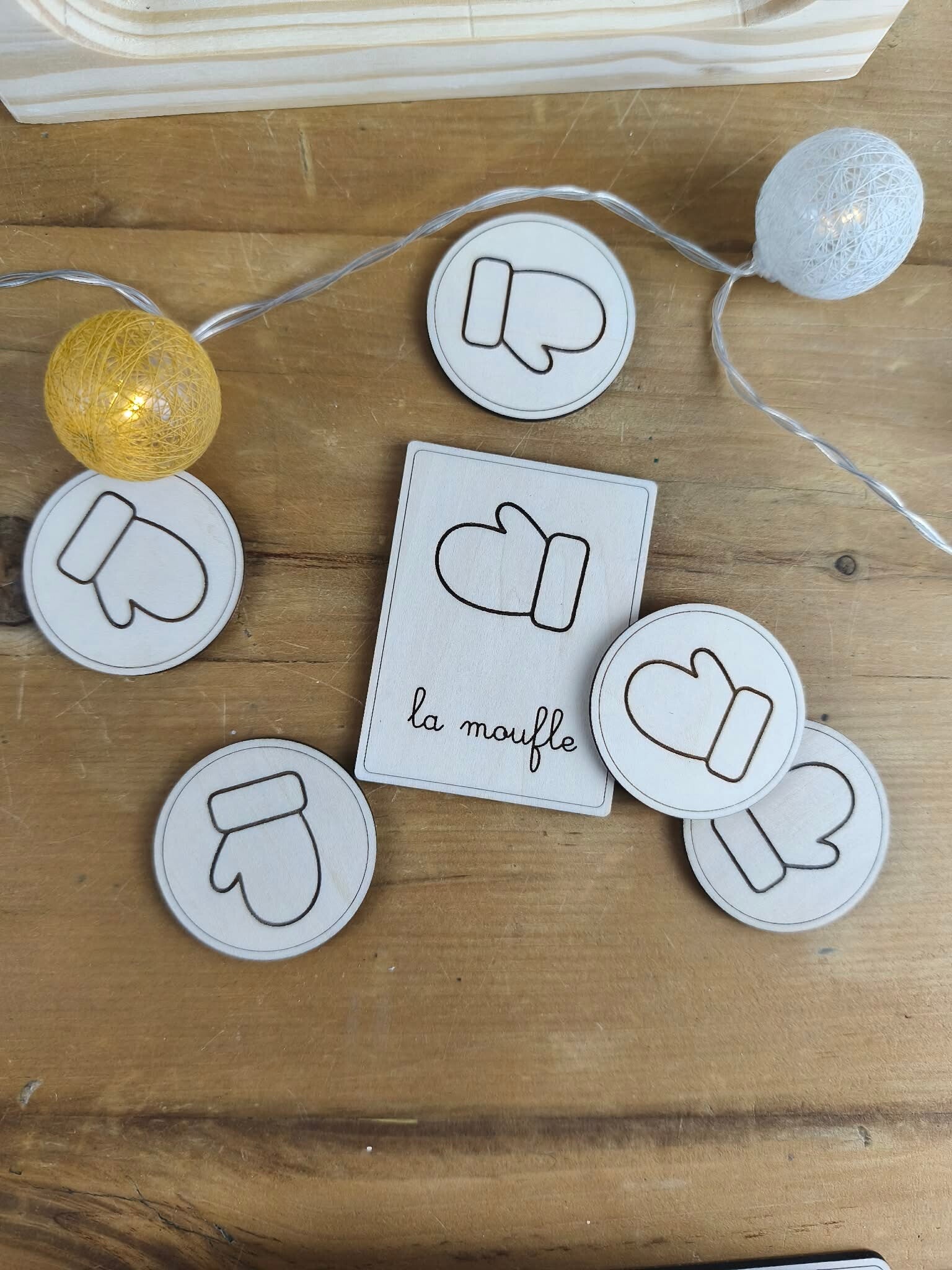 Jetons thème La moufle - Miniz