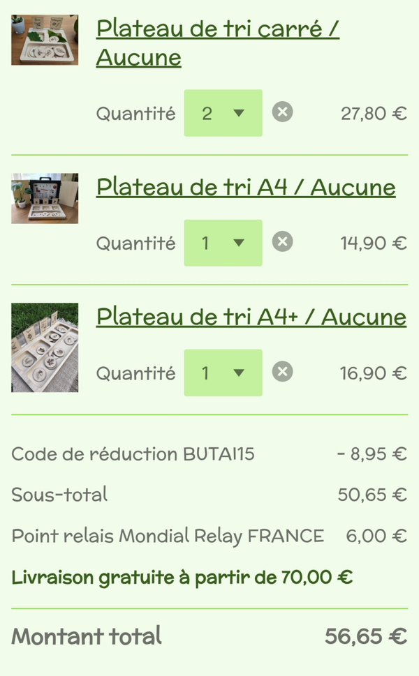Commande Aurélie L.