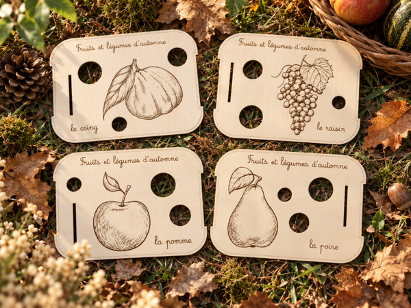 Fruits et légumes d'automne - série