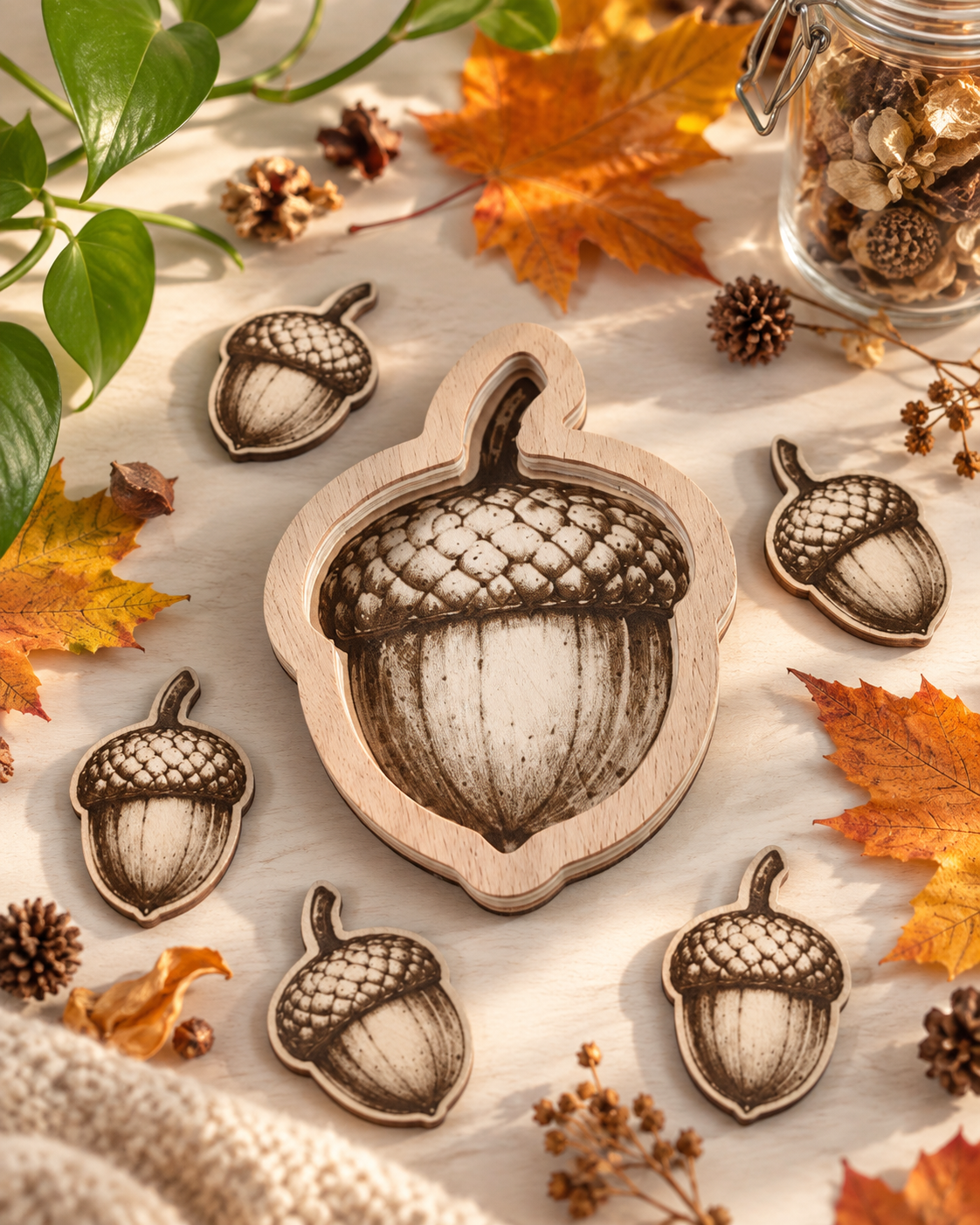 Plateau de motricité Thème automne: le Gland