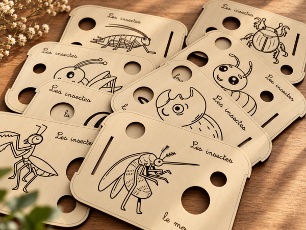 Insectes - dessins enfantins - série
