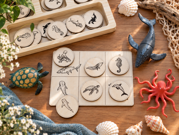 Loto Animaux marins réalistes
