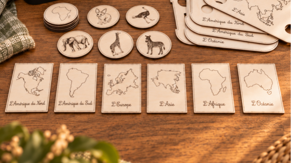 Nomenclatures bois thème Continents