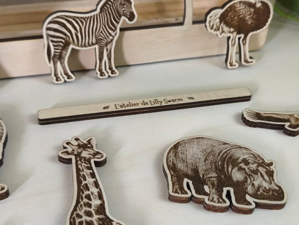 Baguette aimantée pour magnets - théâtre d'ombre