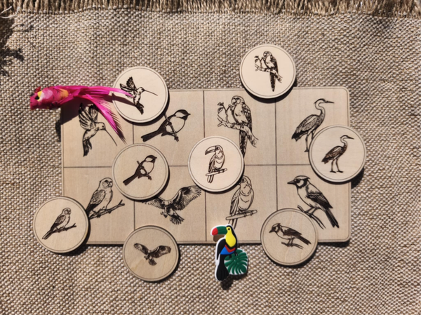 Loto thème Oiseaux d'Amérique