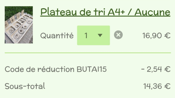 Commande perso pour Juste Fine