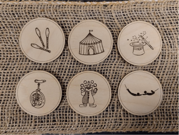 Jetons thème Cirque - Miniz