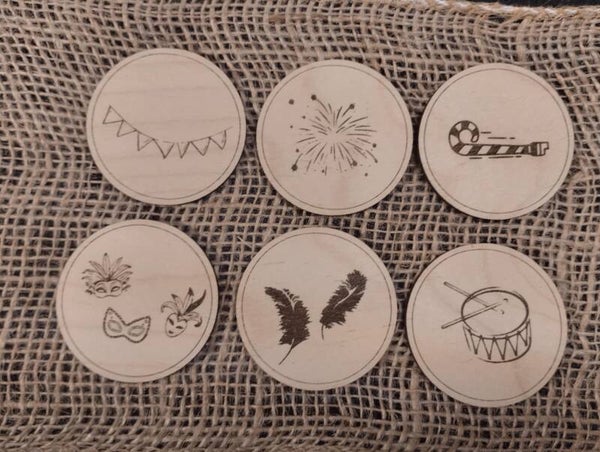 Jetons thème Carnaval - Miniz