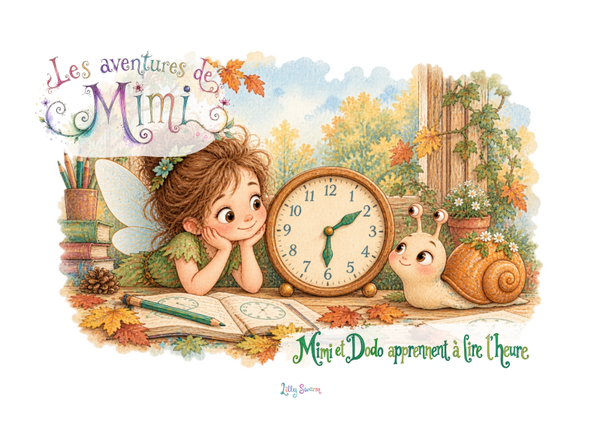 Mimi et Dodo apprennent à lire l'heure avec Lilly