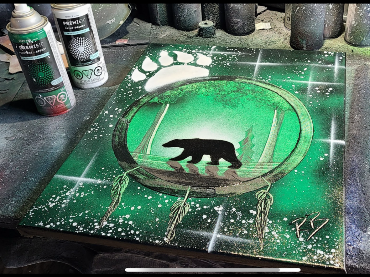 Bear Dream Catcher GREEN