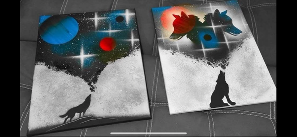 Cosmic Wolf set of 2