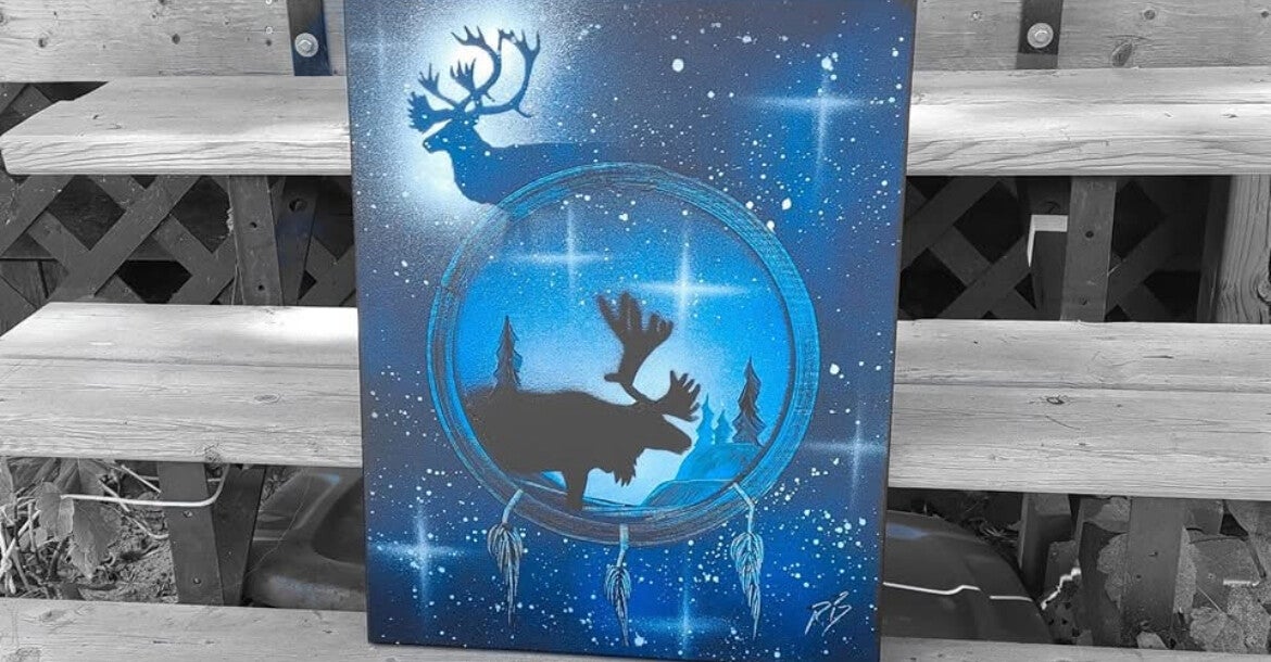 Caribou dream catcher