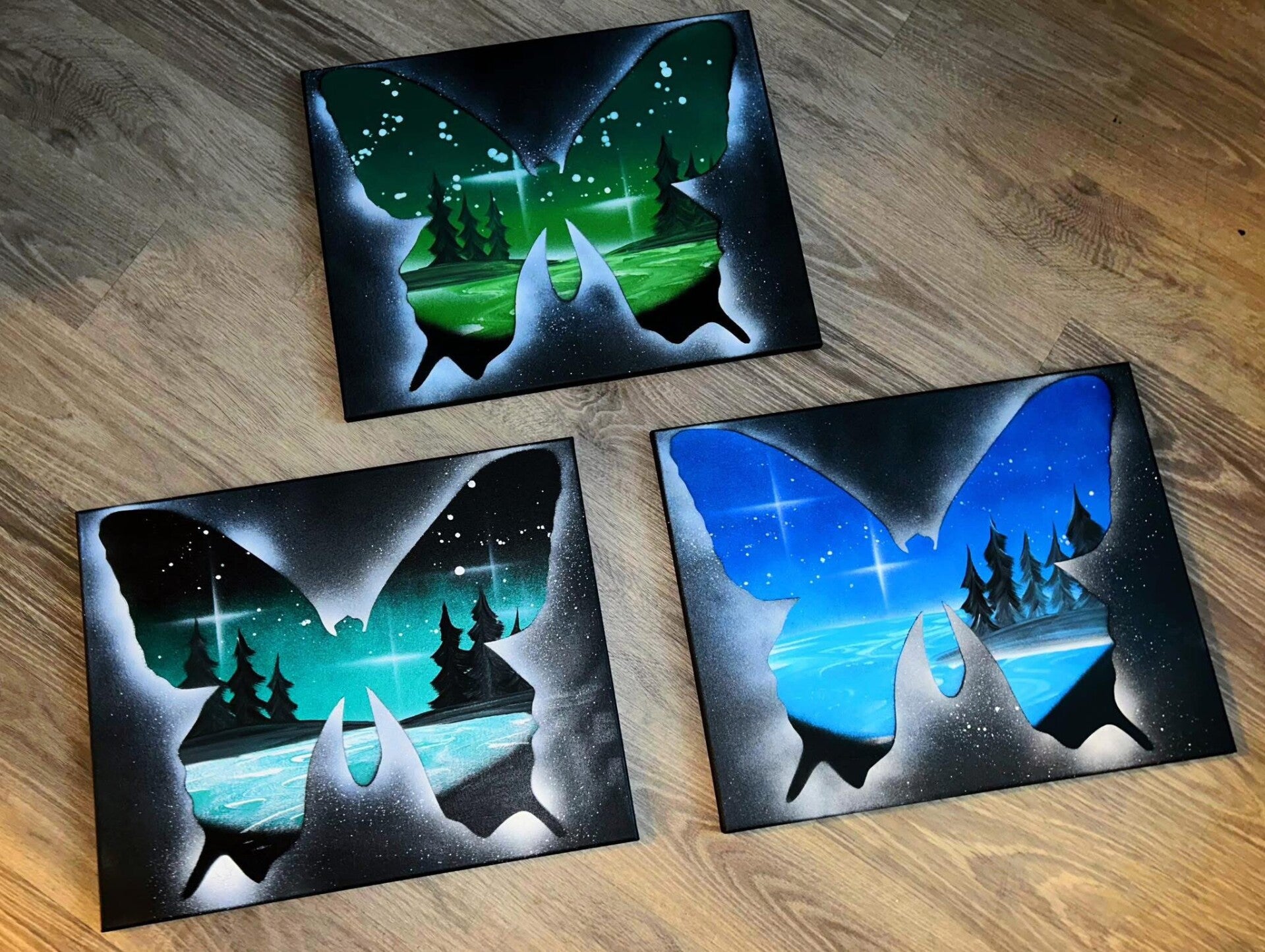 Butterflies set of 3