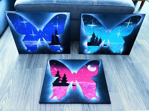 Butterflies set of 3