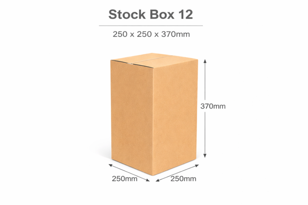 Stock Box Size 12 (250mm x 250mm x 370mm)