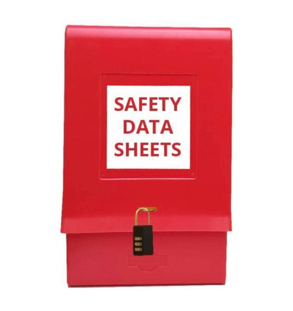 SDS Outdoor Document Locked Box – Red