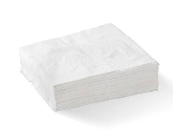 1-Ply 1/4 Fold White Lunch Napkin