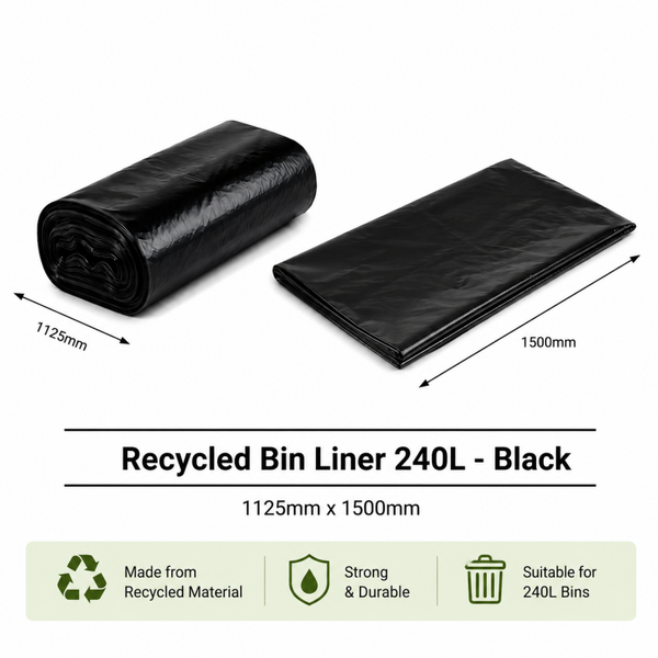 240L Bin Liner - Black