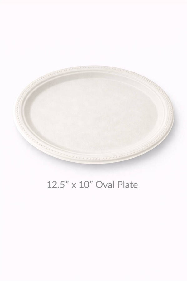 12.5" x 10" Oval Plate