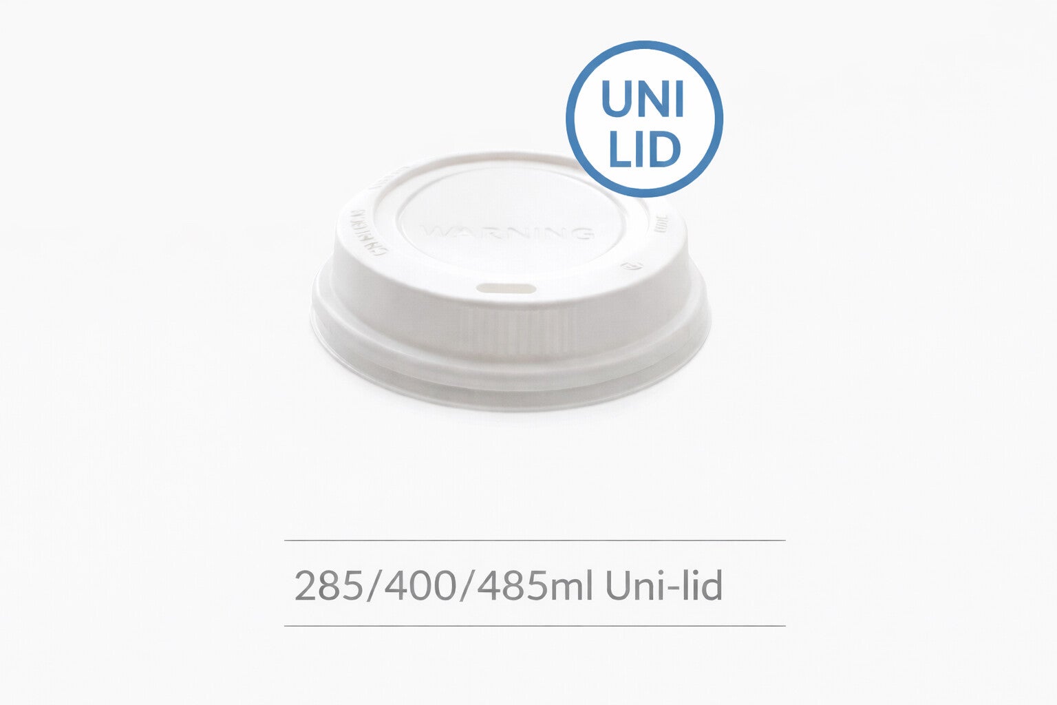 285/400/485ml White Uni Lid