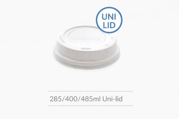 285/400/485ml White Uni Lid