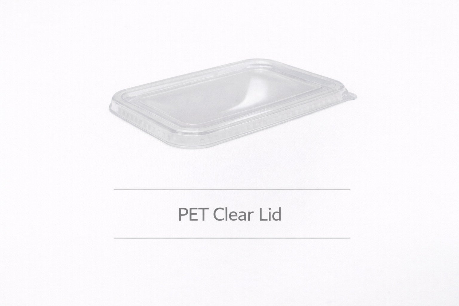 PET Clear Rectangle Lid