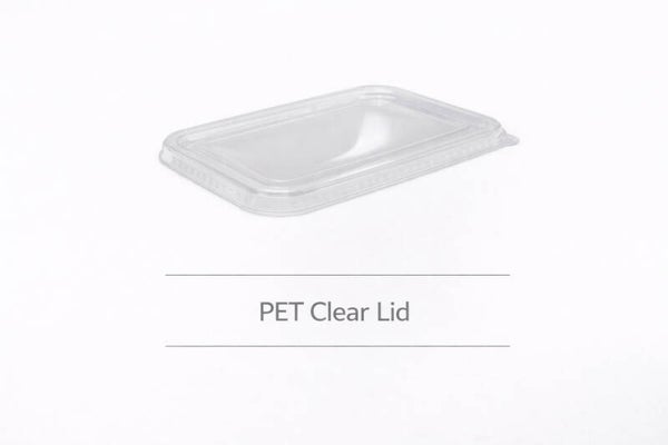 PET Clear Rectangle Lid