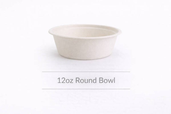 12oz Round Sugarcane Bowl