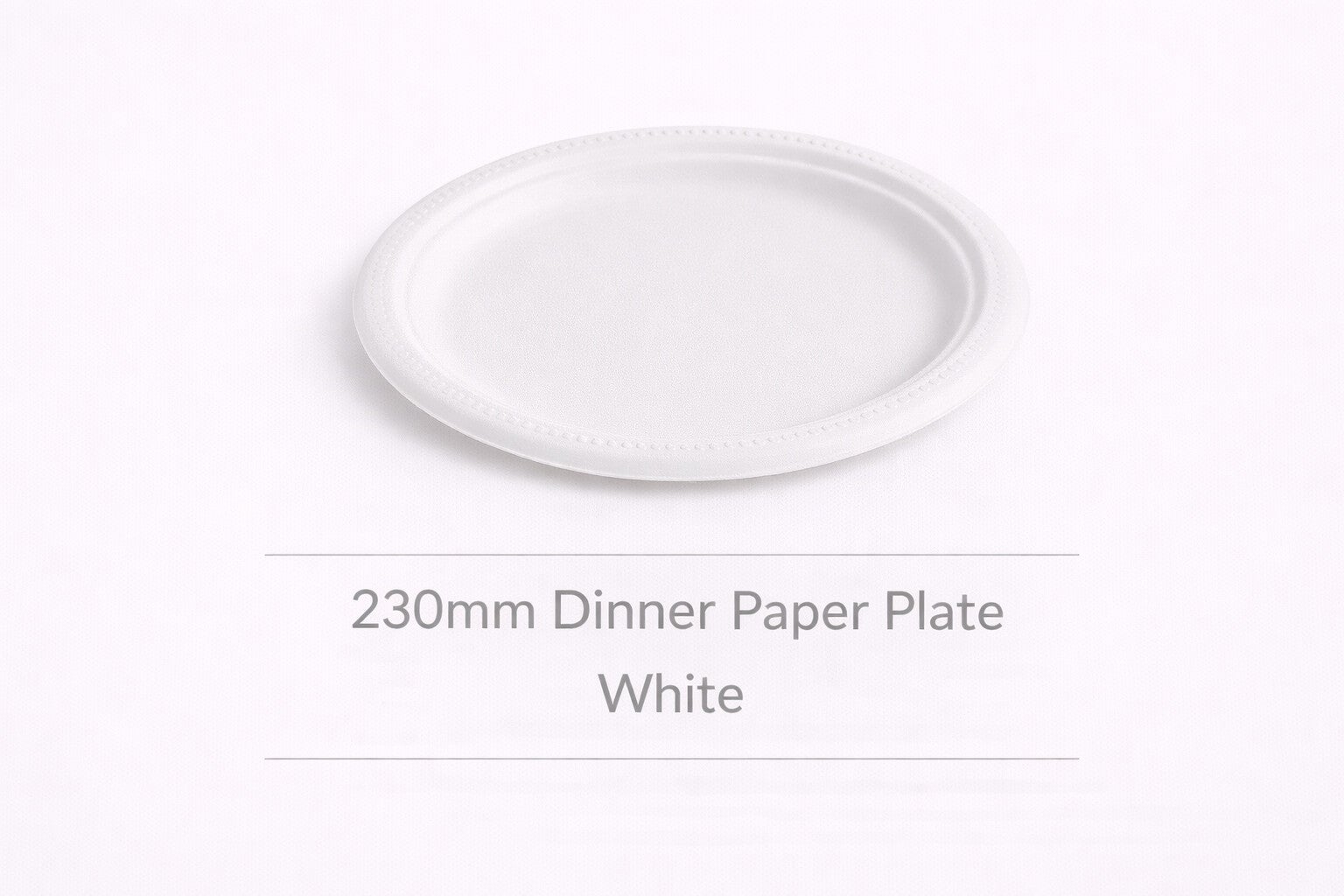 230mm White Dinner Paper Plate