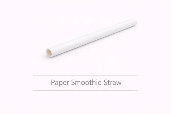 Smoothie - Paper Straw White