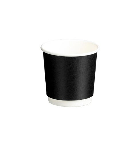 Double Wall PE Paper Cups - 4oz, 120ml - 62mm Diameter