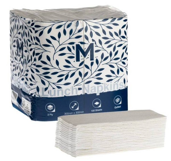 2 Ply Quilted Lunch Napkins 1/8 Fold