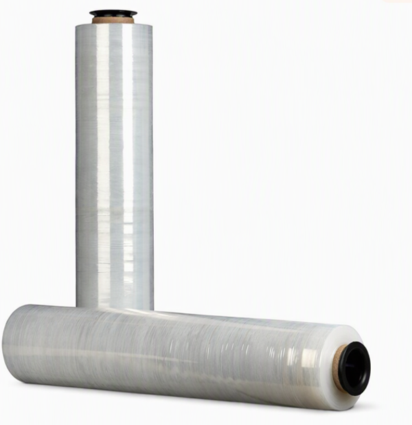 Cast Hand Stretch Film - Clear, 500mm x 400m x 15mu + 4 Free End Caps