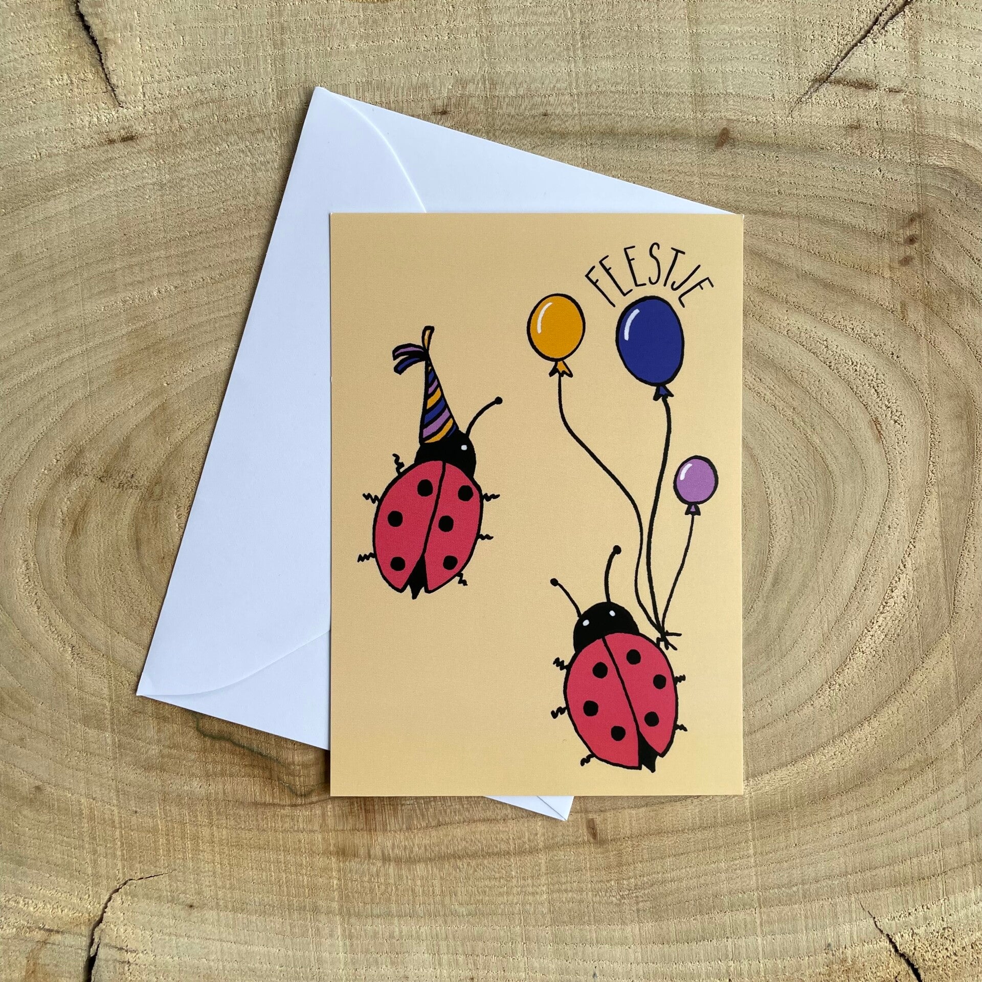 Kaart Lieveheersbeestjes - feestje