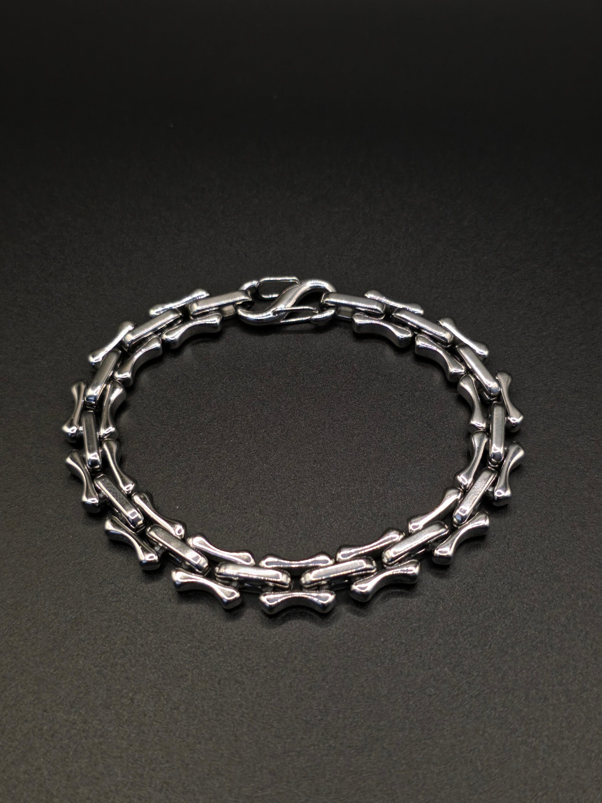 Bracciale Bicolore “Gentleman Rider” a Torsione in Acciaio con Maglia Fune