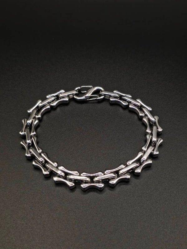 Bracciale Bicolore “Gentleman Rider” a Torsione in Acciaio con Maglia Fune