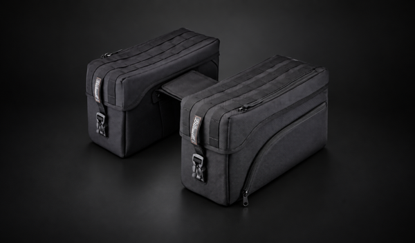 Biltwell EXFIL-12 Saddlebags Black – Coppia di Borse Laterali Moto Nere