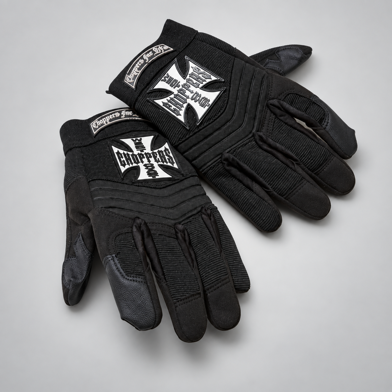 Guanti Moto West Coast Choppers Riding Gloves Neri