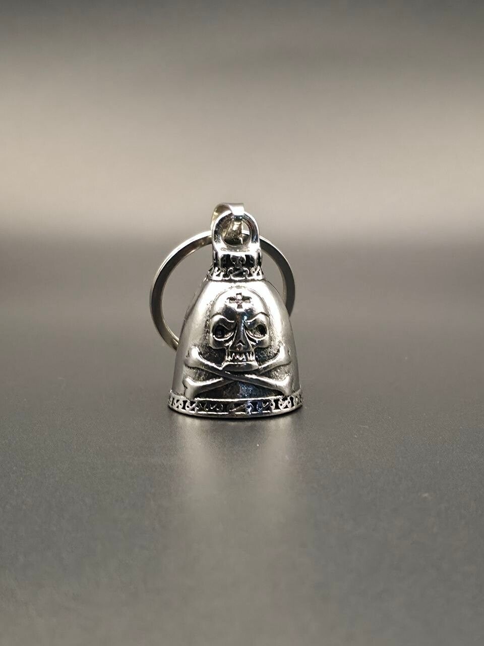 Guardian Bell Teschio con Ossa e Croce - Campanella Portafortuna Moto