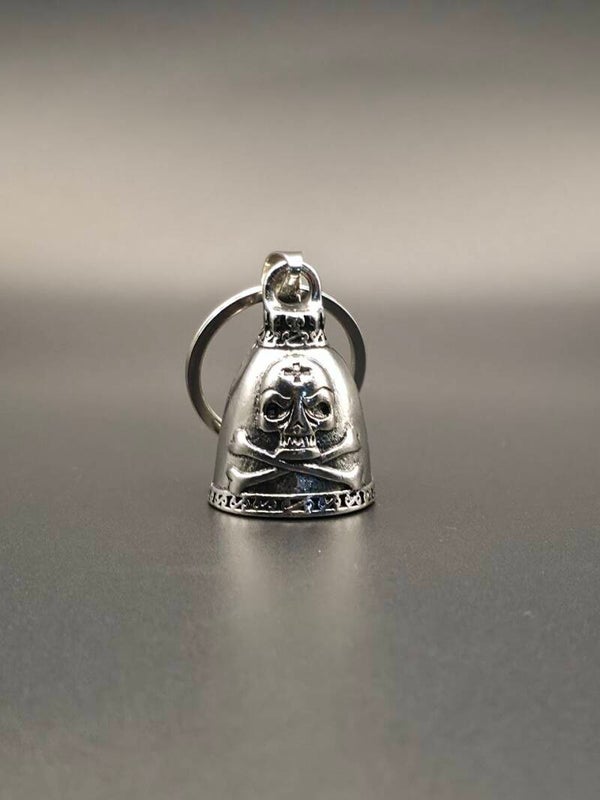 Guardian Bell Teschio con Ossa e Croce - Campanella Portafortuna Moto