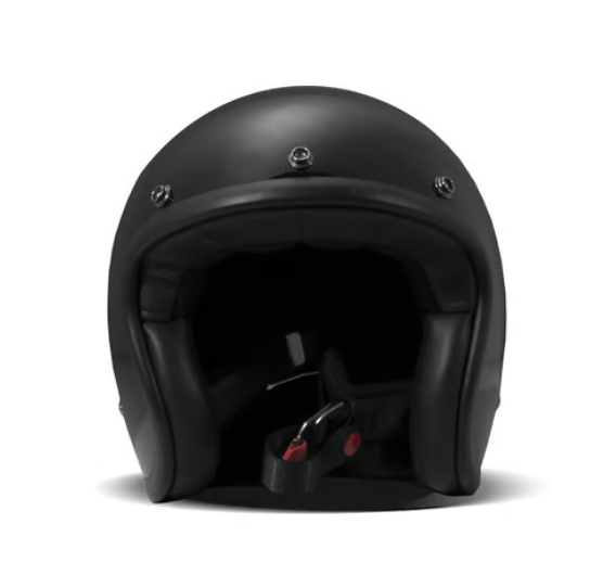 DMD Retro helmet Solid Black