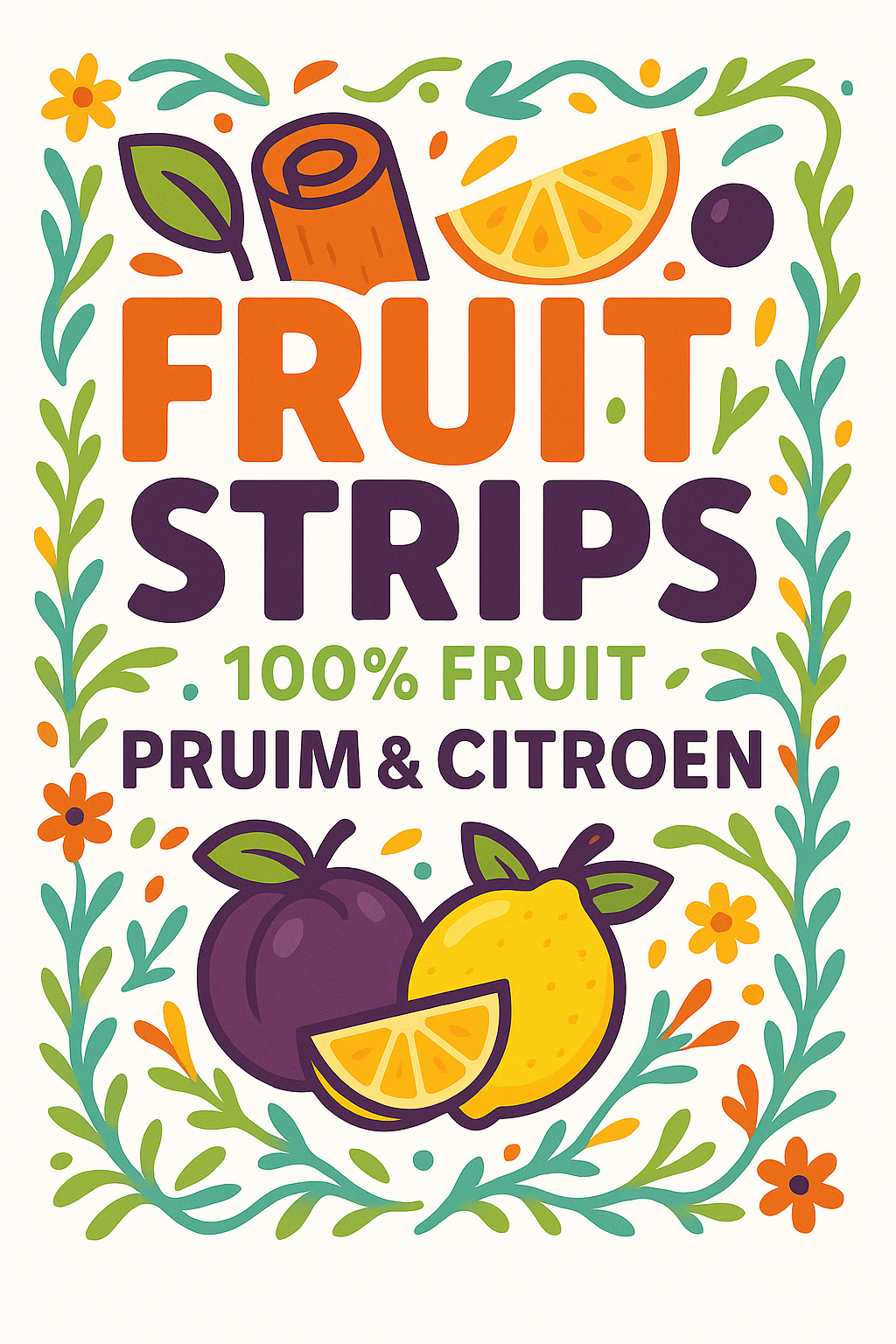 Fruit Strips Pruim & Citroen