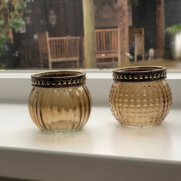 Setje waxine houders