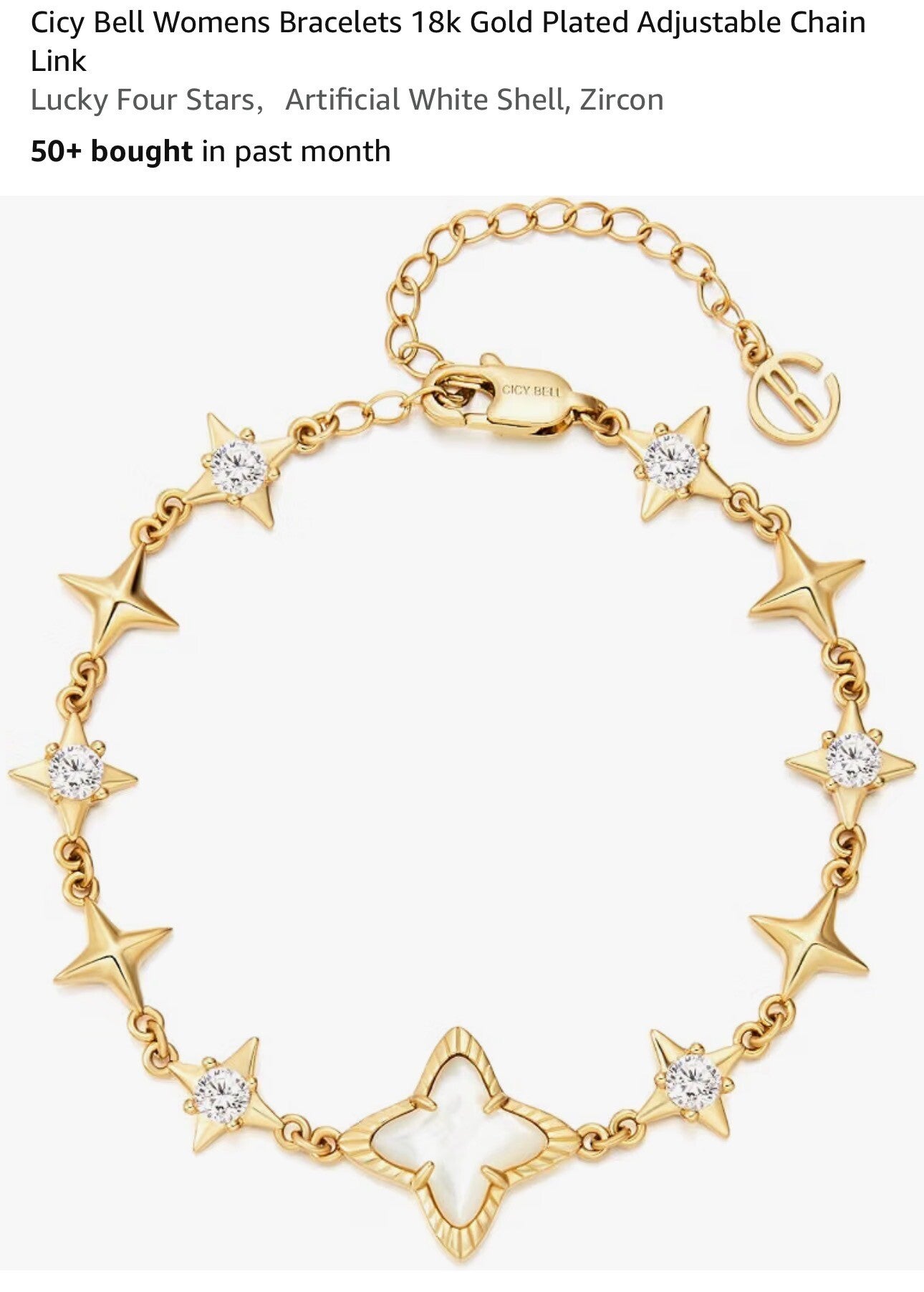 Women’s bracelet gold overlay